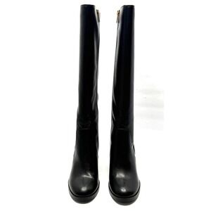 Tommy Hilfiger Women's Ursy Tall Block Heel Boots Black Size 7.5M NWT and BOX
